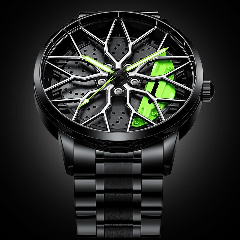 Часы SVJ Wheel, трехмерный полый дизайн, модификация автомобиля, часы с культурной тематикой для мужчин