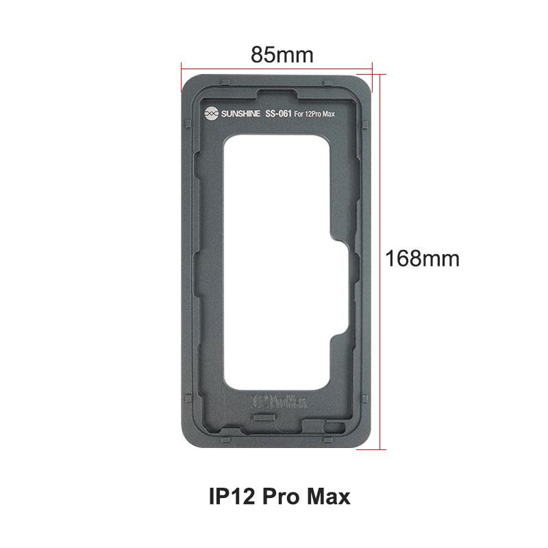 SS-061 IP Series LCD Screen Positioning Mold for iPhone 6-14 Pro Max,Aluminum Alloy OCA Laminating Mould Repair Tools