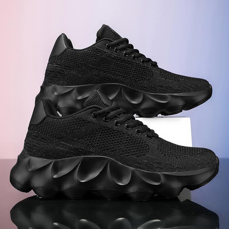 Mens Running Shoes Big Size Mesh Flat Casual Flat Comfortable Gym Training Footwear Luxury Design Lace-up Sneakers Man