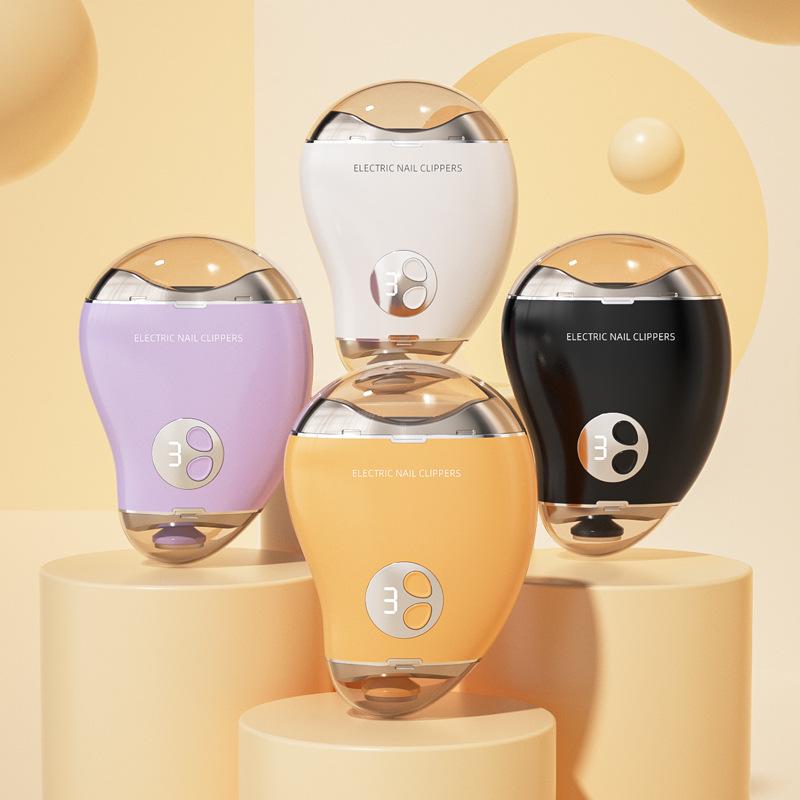 New Norman Ga Electric Nail Clipper & Scissors: 2-in-1 Cutting & Grinding, Rechargeable for Elders & Kids