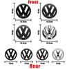 Volkswagen 135mm Car Front Grille Badge and 110mm Rear Trunk Emblem Lid Logo Accessories For VW Golf 6 MK6 5K0853601C 5K0853630NB5