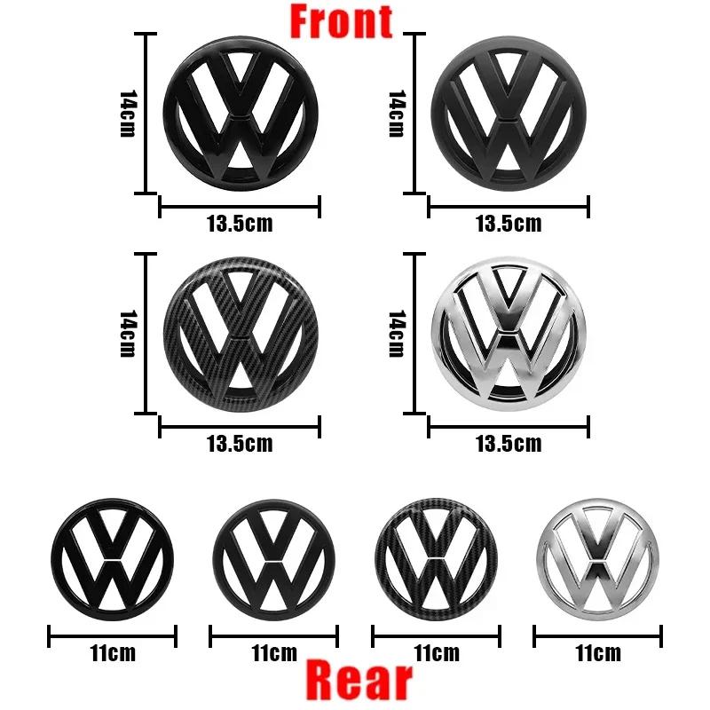 Volkswagen 135mm Car Front Grille Badge and 110mm Rear Trunk Emblem Lid Logo Accessories For VW Golf 6 MK6 5K0853601C 5K0853630NB5
