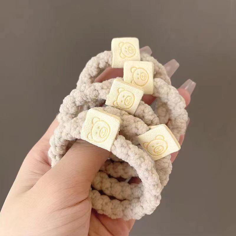 Women's High Elasticity Braided Bear Hair Tie - Thickened Elastic Band Hair Accessories