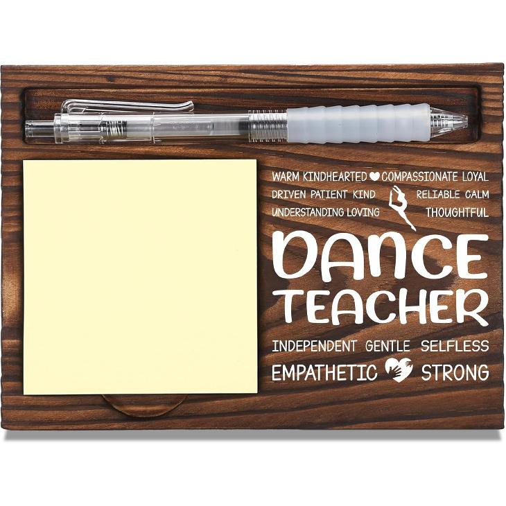 Teacher Assistant Appreciation Gifts, Thank You Gift for Teacher Aide, School Office Coworkers Staff Appreciation Gifts, Sticky Note Holder Wooden