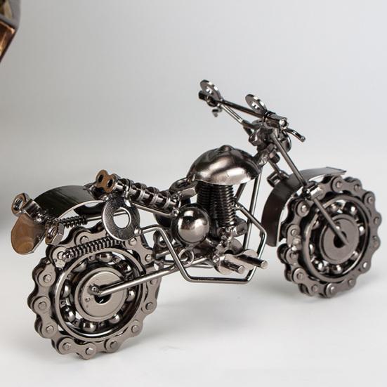 Decorative Stunning Fashion Collectable Perfect Craft Motorcycle Art Model Metal Motorcycle Art