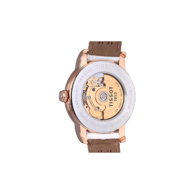 Tissot Кварцевый механизм 30м Водонепроницаемость Женские часы 36мм Белый циферблат Корпус из нержавеющей стали T050.207.36.017.01