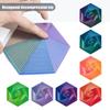 Fractal Fidget Hexagon Geometric Design Visual Illusion Fingertip Toy Portable Anxiety Relief Sensory