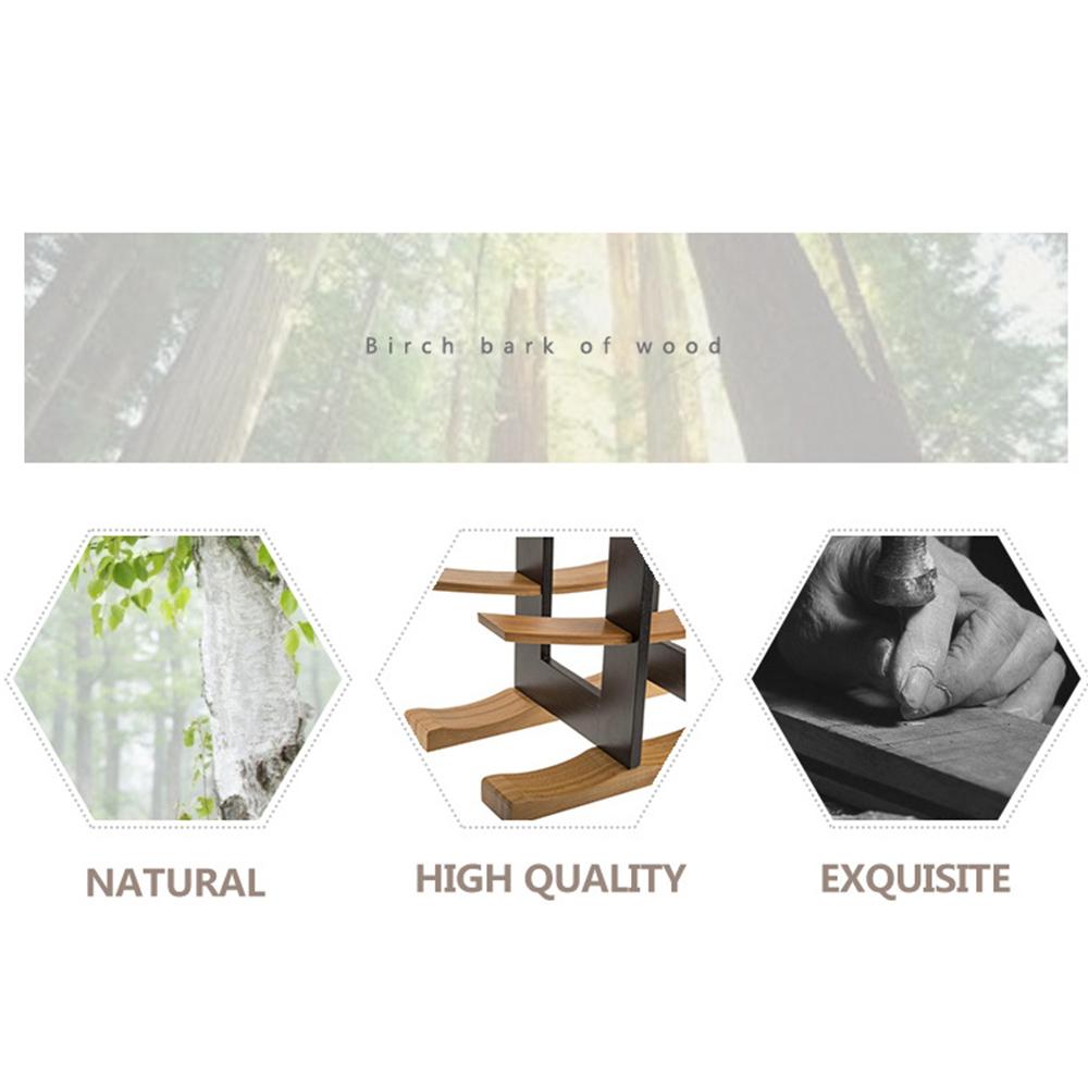 Wood Wine Rack Modern Simple Wooden Wine Storage Shelf Natural Solid Wood Wine Bottle Holder for Kitchen/Dinging Room/Pantry/Cabinet