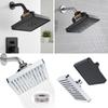 Portable Rainfall Shower Head Square Design Waterfall Shower Head Filter Shower Head  Easy To Clean