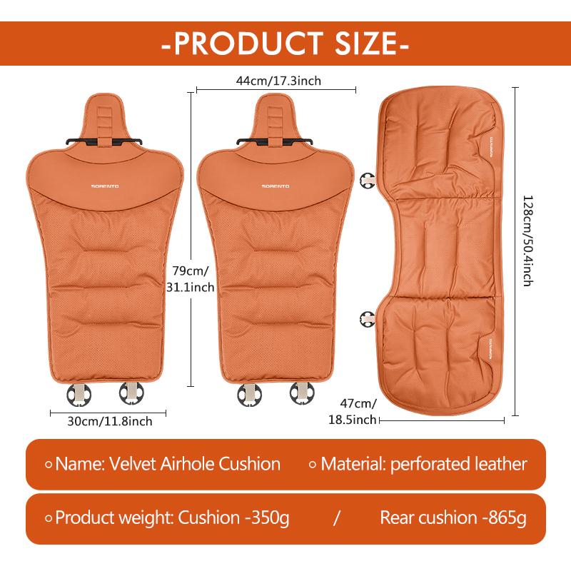 OWVZ1 For KIA Velvet Air Hole Car Seat Protective Pad Cool Summer Cushion Auto Accessories Sorento R 2011 2013 2014 2016 2017 2018
