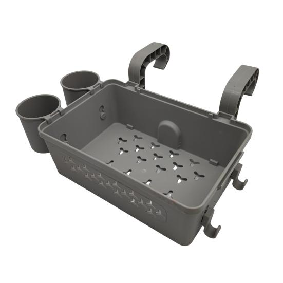 Poolside Storage Baskets with Cup Holders Large Capacity Universal