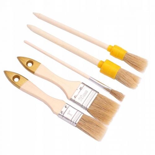 Set of 5 HARDY paint brushes