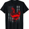 Chicken Farmer T Shirt Cool Flag