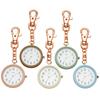 Pocket Watch Keychain Watch Analog Paste White [Fieldwork] Women's GY083-1