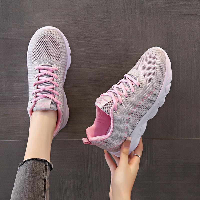 Женские легкие кроссовки для девочек, студентов, теннисные спортивные кроссовки для бега, повседневная женская обувь для прогулок и путешествий