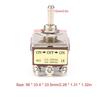 3 Position Toggle Switch 4PDT 15A/250VAC 10A/380VAC Rocker Switch 12 Pin 12mm Mini Size ON/OFF/ON Toggle Industrial Use