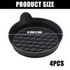 Car Coasters Holders Silicone Universal Nonslip Design Accessories for Automotive or Home Easy To Clean Prevents Sliding