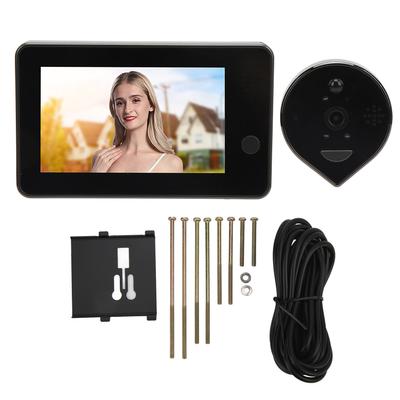 Беспроводной дверной глазок, видеодомофон, камера 1080P 4.3in LCD, обнаружение движения, ночное видение 2