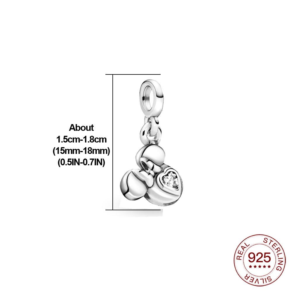 Новый настоящий S925 стерлингового серебра Me Шарм Единорог звезда обруч из бисера подходит оригинальные браслеты Me женские украшения в форме сердца для подарка