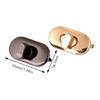 Mini Oval Twist Lock Turn Locks Metal Closure Buckle For Purse Wallet Women'S Handbag Shoulder Bag Accessories