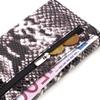 Women's Textured Wallet Made of Genuine Leather with Snake Embossing CANPELLINI 21692 Multicolored