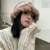 Japanese Hand-knitted Warm Wool Hat for Women Korean Style Gentle Rabbit Knitted Hat Fisherman Hat Autumn and Winter Versatile Trend