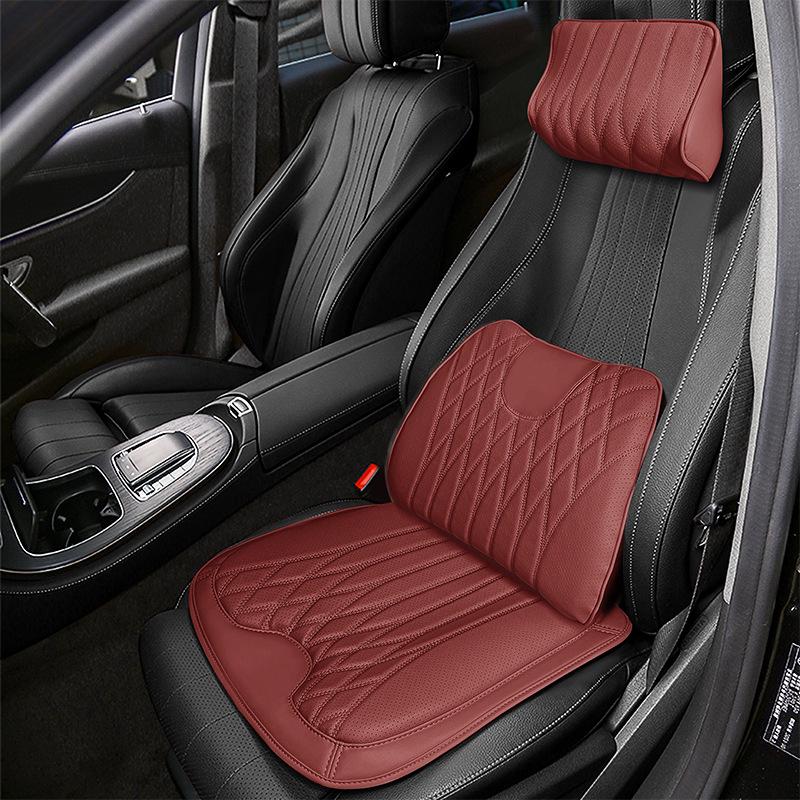 All-Season Nappa Leather Car Seat Cushions & Lumbar Supports for Buick Models: Verano, Encore, Regal, GL8, Velite 6, LaCrosse, and E5.