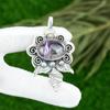 Friendship Day Sale Sterling Silver Star Amethyst Gemstone Bezel Pendant Jewelry