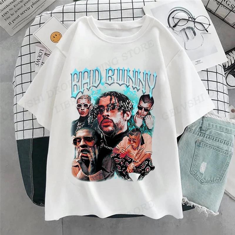 UN VERANO SIN TI Bad Bunny футболка унисекс женская мода хип-хоп музыкальные альбомы с коротким рукавом плюс размер футболка унисекс