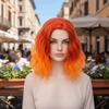 Natural Short Wavy Curly Wig Fashionable Cosplay Lolita Wigs  Cosplay Party