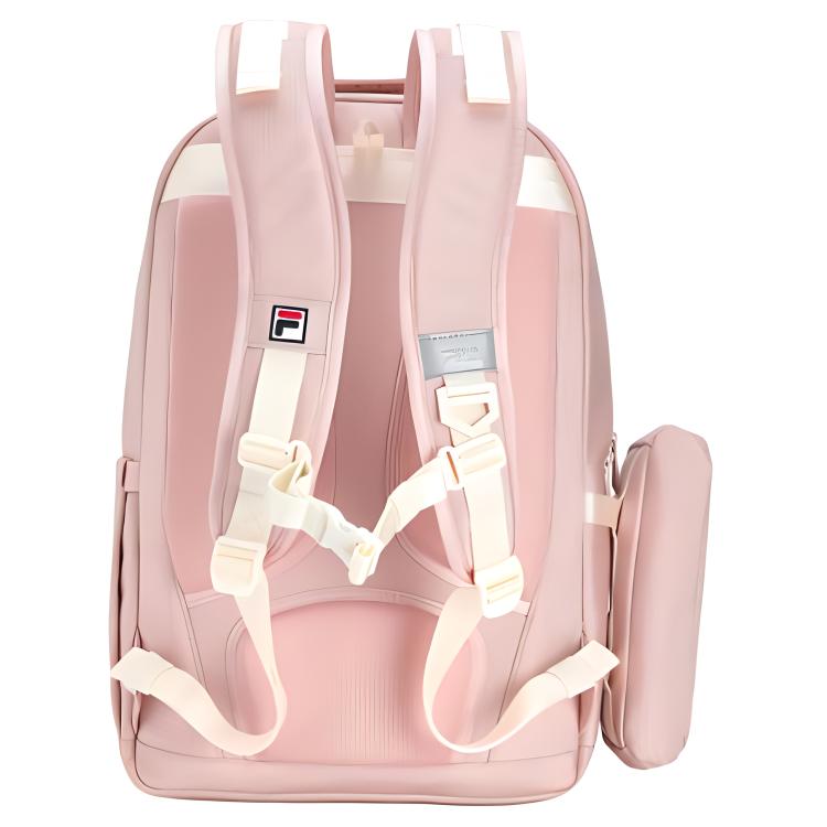 FILA Fashion Casual Multi-Pocket Fabric Mini Backpack Men backpacks Rose-Smoke-Pink F13M439107FPK