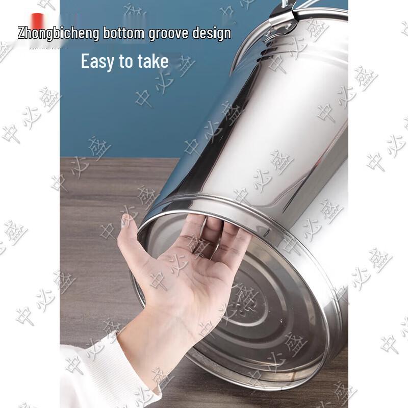 Прочный портативный ведро для воды из нержавеющей стали