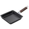 Yoshikawa Wide Omelet Pan, Iron, Induction and Direct Heat Compatible, Simple Design, 36.5 X 20 X 7.5 Cm, Made In Japan, Tsubame-Sanjo, YJ9628