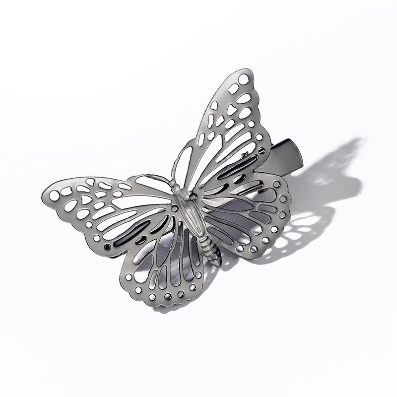 Luxury Gold Butterfly Sexy Hair Clips & Claw Pins Barrettes-Metallic Hollow Hair Accessories for Girls and Women