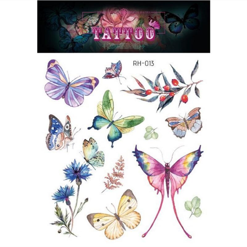 Татуировки с черной розой для женщин, большой размер, сексуальный дизайн с цветочным узором, водонепроницаемые поддельные татуировки для рук, боди-арт, рукав, наклейка для тела