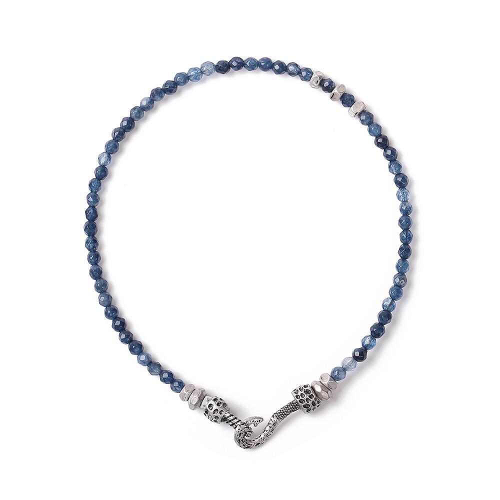 Qoocobb Браслет на лодыжку из содалита цвета «Океанский синий» Anklet-03