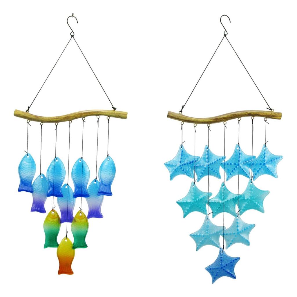 Стеклянный колокольчик ветра Уникальный подарок для бабушки, мамы, друзей Ручная работа Наружный декор для сада, улицы, веранды, патио, заднего двора