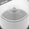 DOITOOL Empty Cd Storage Bucket Portable Dvd Holder Container for 50 Discs Clear Cd Storage Holder Protects against Dust and Moisture Compact