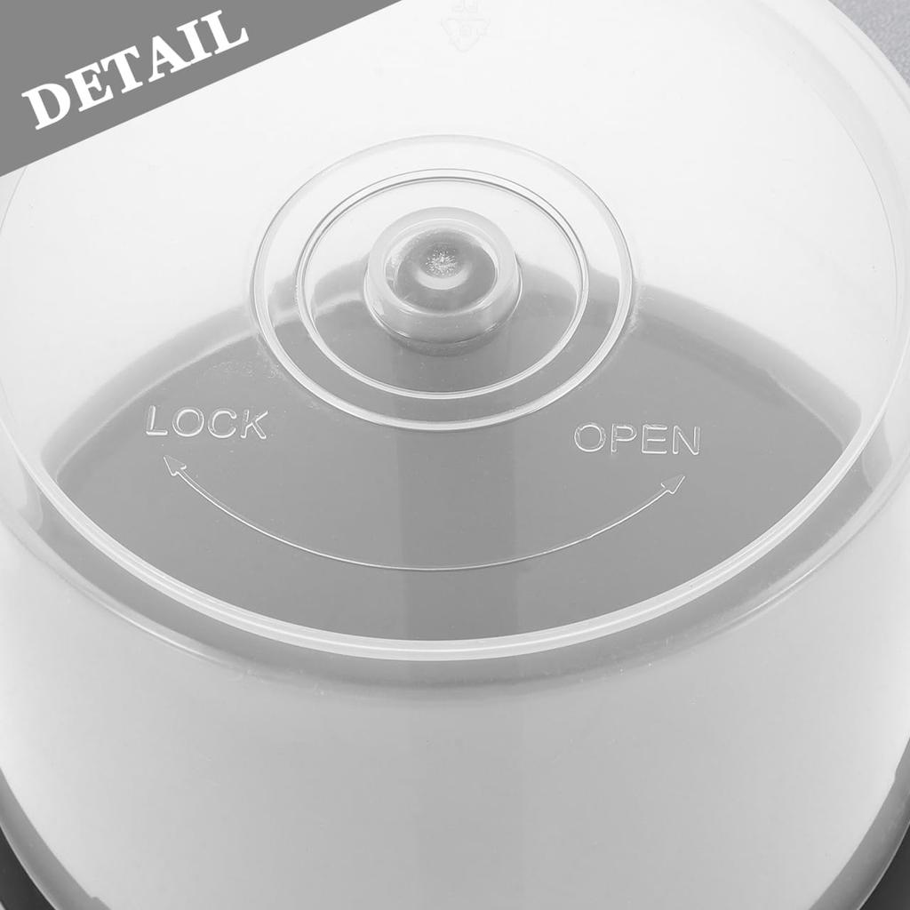 DOITOOL Empty Cd Storage Bucket Portable Dvd Holder Container for 50 Discs Clear Cd Storage Holder Protects against Dust and Moisture Compact