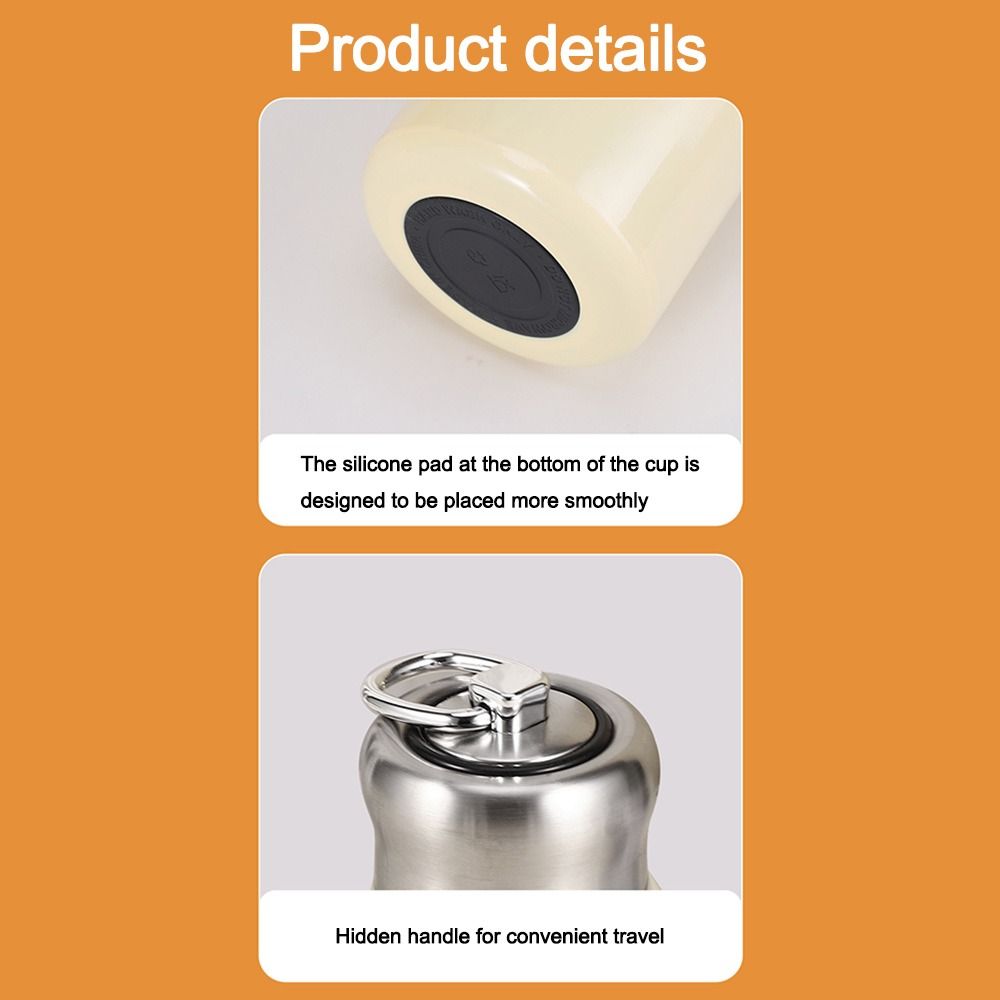 304 Stainless Steel Thermal Water Bottle Leak-Proof Coffee Mug Portable Insulated Cup Outdoor