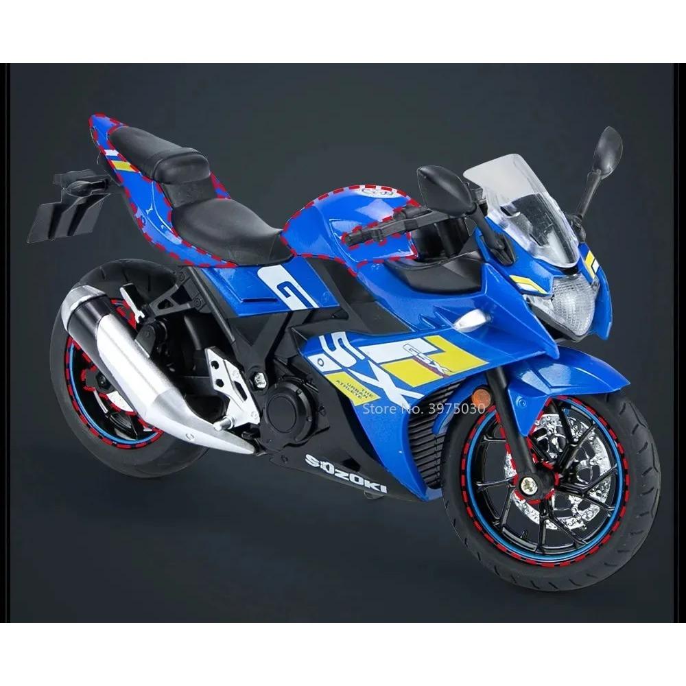1/12 масштаб Suzuki GSX-250R металлическая модель игрушечного сплава литой игрушечный симулятор мотоцикла со светом и звуком коллекция для детей подарок