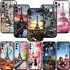 LO81 Paris Eiffel tower Soft Shell Phone Case for Redmi Note 10 11 12 Pro Max 10S 10C 10T 11A 11S 12S 12C