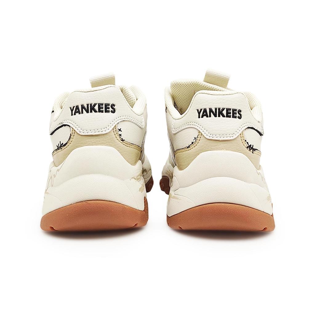 MLB Slip Resistant Support Low top Chunky Sneakers Unisex Beige Brown Black 3ASHBNA3N-50CRS(Team131-1)
