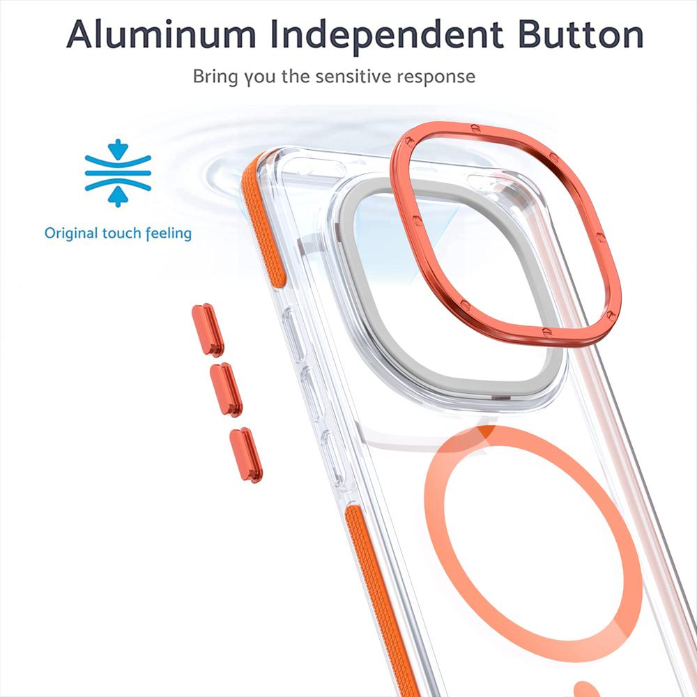 KEYSION Transparent Magnetic Case for MagSafe for Redmi Note 14 Pro+ 5G Clear Shockproof Phone Cover for Redmi Note 14 Pro 4G