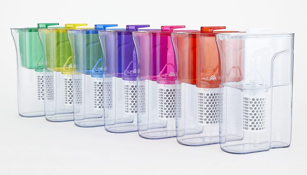 Waren Pot Gaia Water 135 Водоочиститель типа горшка Gaia Water 135 с картриджем Vivian Disaster Prevention Goods Набор сумок для водоснабжения (фиолетовый)