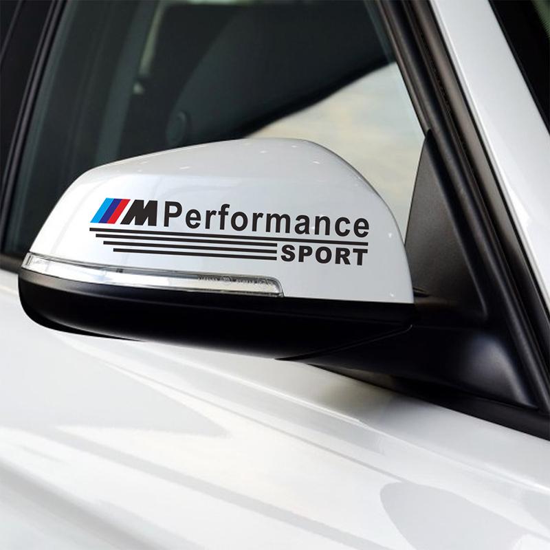 2 шт. Наклейка и наклейка на зеркало заднего вида автомобиля Аксессуары Значок для BMW M E90 E60 F10 F30 E46 G20 X1 X3 X4 X5 X6 E70 F20 E39 E92 Стайлинг