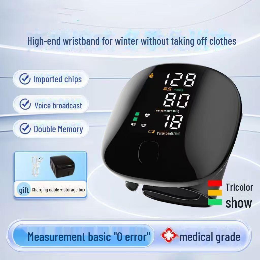 Перезаряжаемый медицинский тонометр на запястье с высокой точностью