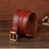Ремень женский из натуральной кожи первого слоя, пряжка из чистой меди, пряжка из меди, пряжка из меди