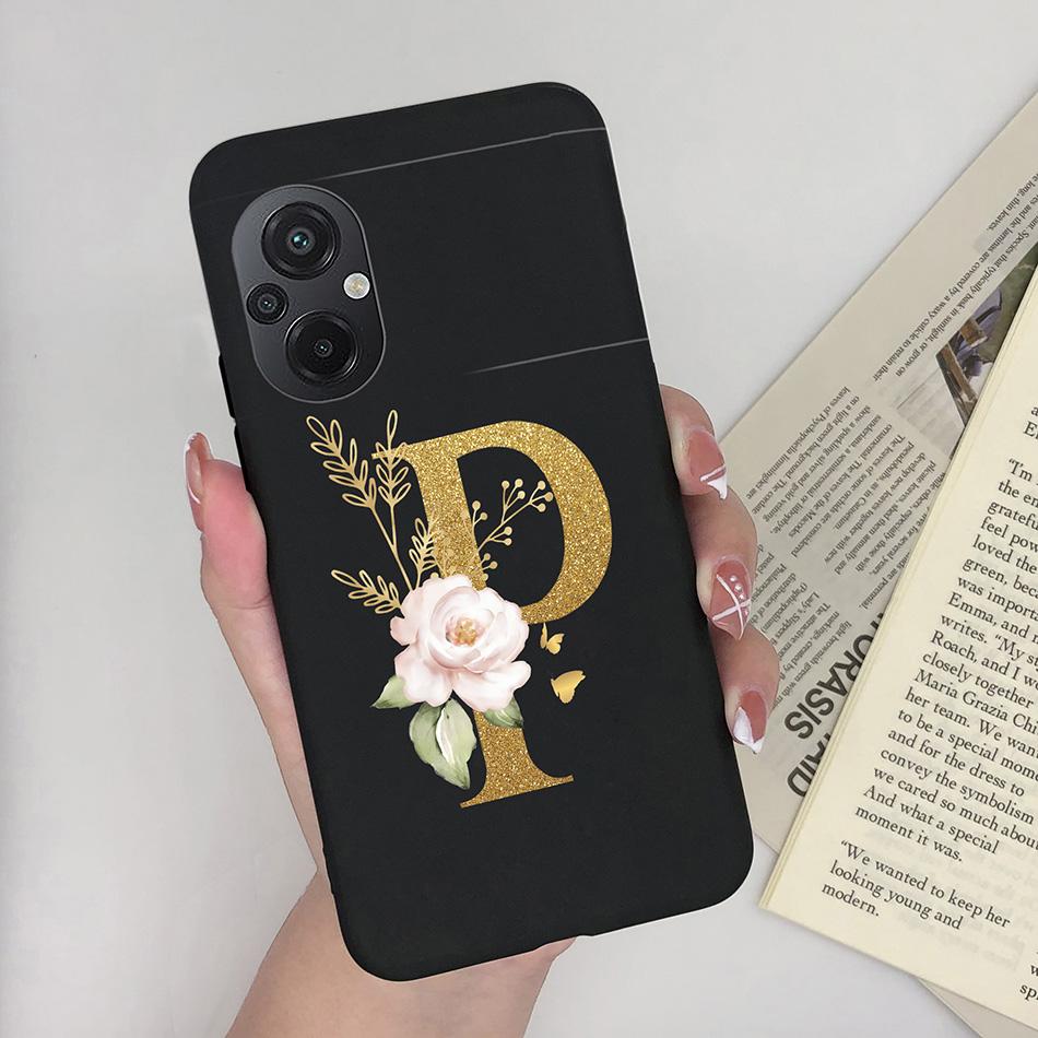 Для Xiaomi POCO M5 Чехол Роскошный Модный Силиконовый Мягкий ТПУ Задняя Панель Защитная Оболочка Телефона Для Xioami POCO M5 4G Милый Чехол с Буквами Сумки