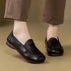 Mom Shoes Soft Sole One Pedal Single Shoes Women's Autumn Comfortable Soft Beef Tendon Sole Flat Sole Women's Shoes Versatile Middle-aged Single Shoes